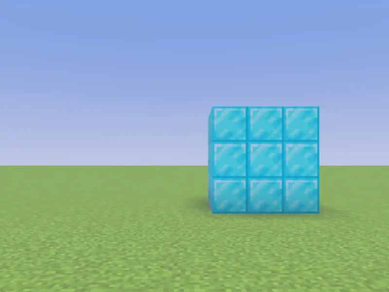 /clone duplicating a structure in Minecraft (before)