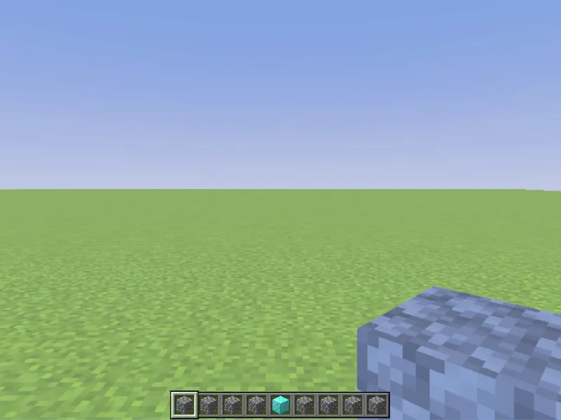/replaceitem placing an item in a specific hotbar slot in Minecraft (after)