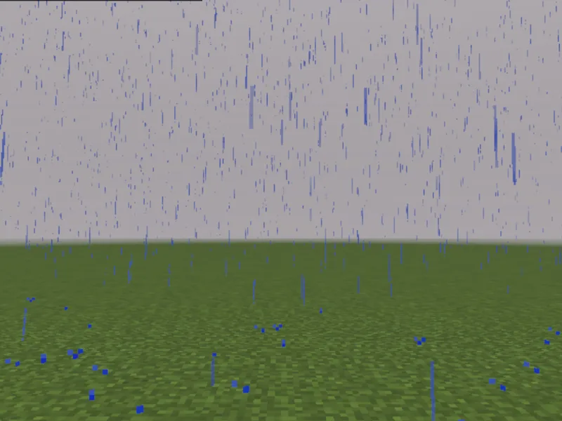 /weather rain bringing a storm to Minecraft (after)